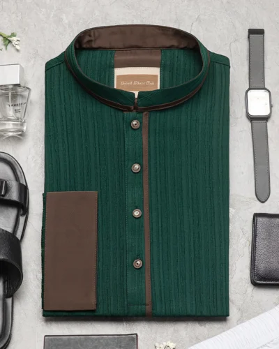 Occult Ethnic Club Panjabi | Forest Green