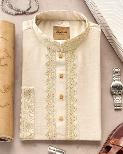 Zaviyar Premium Panjabi |  Beige