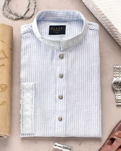 Zaviyar Premium Panjabi | Sky Blue