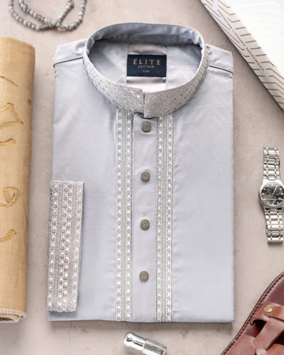 Zaviyar Premium Panjabi | Ash
