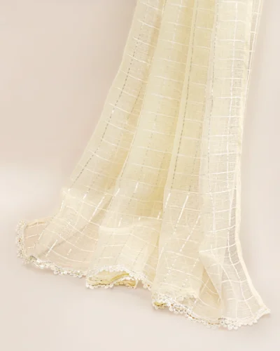 Premium Organza Dupatta | Snow White 