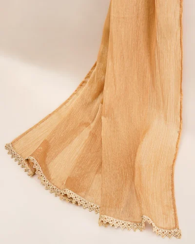Premium Sheer Georgette Dupatta | Burly Wood