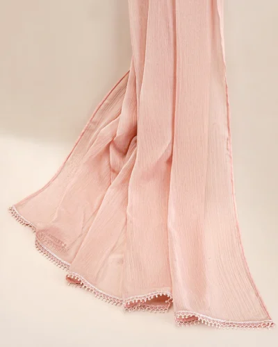 Premium Organza Dupatta | Pink Champagne