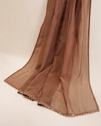 Premium Chiffon Organza Dupatta | Martini Olive