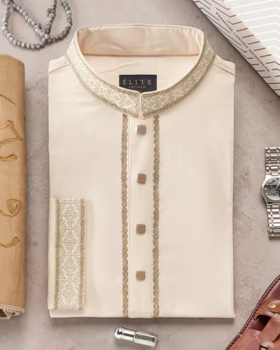 Zaviyar Premium Panjabi | Off White