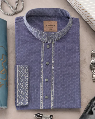 Zaviyar Premium Panjabi | Royal Blue