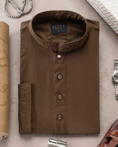 Zaviyar Premium Panjabi | Hickory