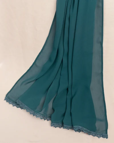 Premium Organza Dupatta | Berry Blue