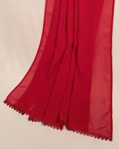 Premium Georgette Dupatta | Brick Red