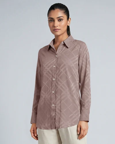 Female Loose Fit Casual Top | Taupe