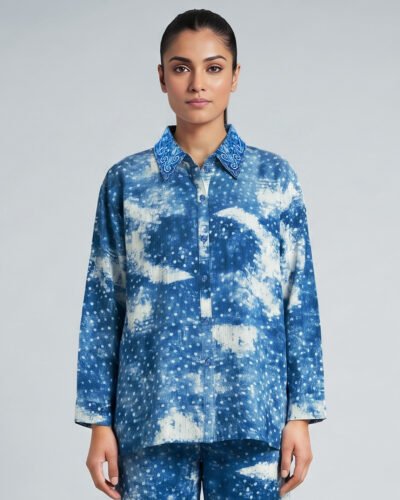 Female Loose Fit Casual Top | Blue
