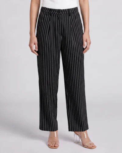 Female Bottom Wide Hem Loose Fit Pant | Black