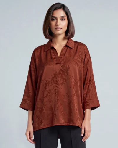 Female Loose Fit Casual Top | Ginger Bread